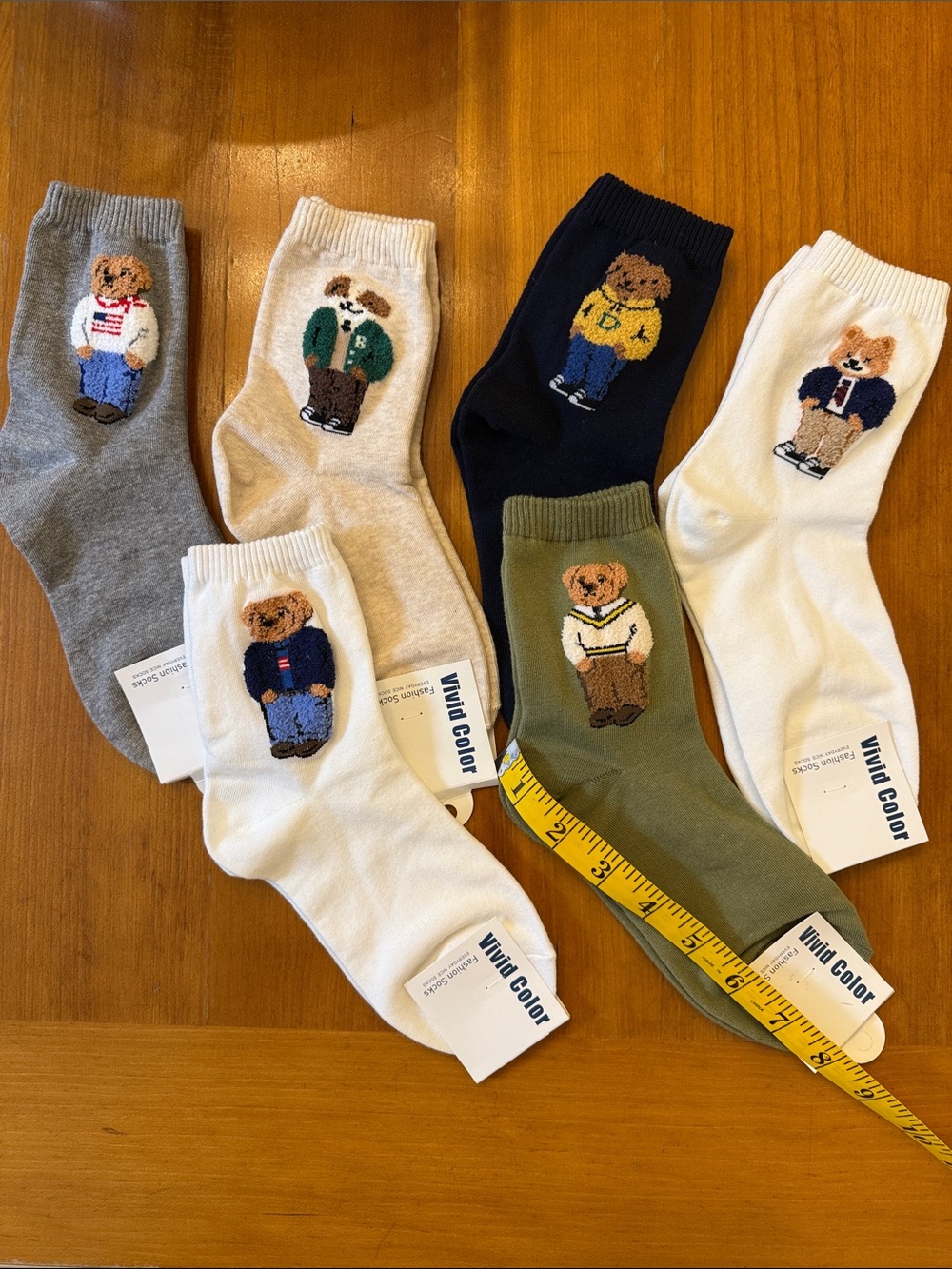 Crew Socks - 6 Piece Multi-Color Pack